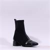 Hispanitas Varsovia Toe Cap Stretch Boot - Black Suede
